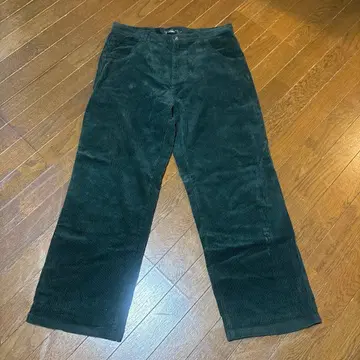 코듀로이 팬츠 다크 그린