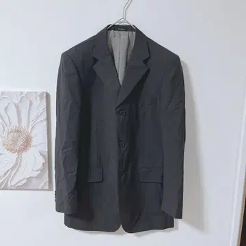 Les Mues 싱글 브레스 정장 자켓 다크 그레이 L 상당