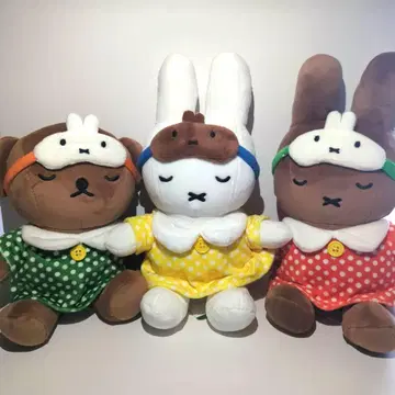 미피 태국 한정판 봉제 인형 파자마 70주년 멜라니 보리스 세트