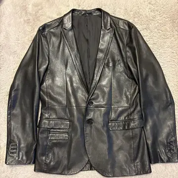 BLACKBARRETT 가죽 자켓 램 가죽 양가죽 블랙 M 사이즈