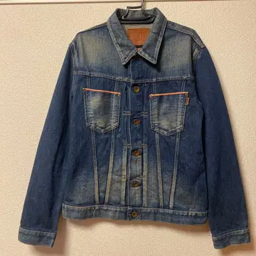 에드윈 505 다크 블루 데님 자켓 남성용 XL