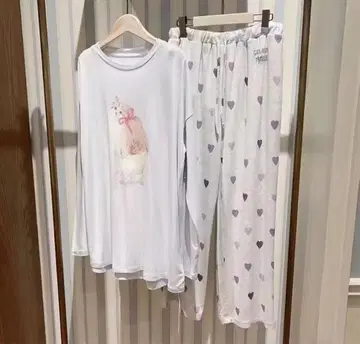 새상품 젤라또피케 고양이 캣 상하의 긴팔 세트 파자마 룸웨어