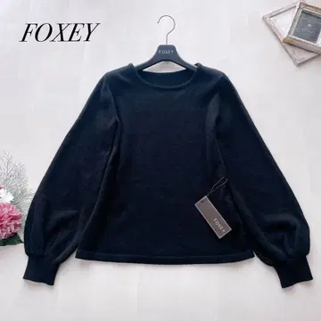 컨디션 최상 폭시 캐시미어 100% 니트 클라우드 벌룬 슬리브 38