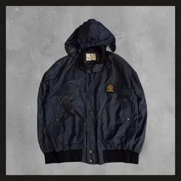 해링턴 자켓 안감 체크 짧은 기장 스윙탑 2way 후드 수납