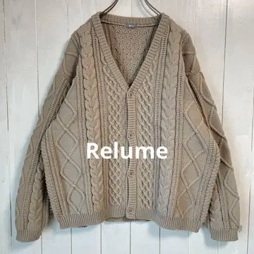 JS RELUME 케이블 짜임 가디건 저널 스탠다드