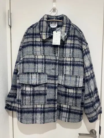 차오패닉 티피 체크 무늬 자켓 네이비 계열 ONE 사이즈