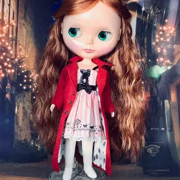 네오 브라이스 인형 ~ 빨간색 롱 코트 ~ 핸드메이드