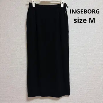 INGEBORG 잉게보그 롱 스커트 블랙 M 사이즈