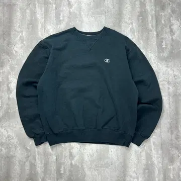 챔피온 자수 로고 원 포인트 맨투맨 블랙 M 6007