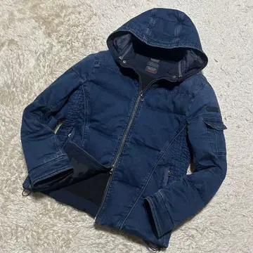 니콜 Hungarian 데님 다운 자켓 네이비 계열 L 2way