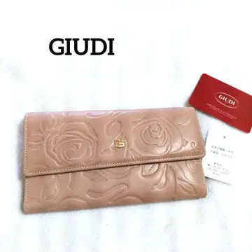 지우디 장지갑 덮개 플랩 가르송 엠보싱 장미 지뢰계 양산형