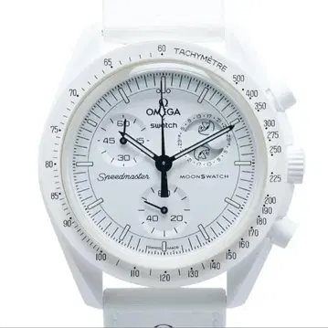 Omega Speedmaster MoonSwatch 화이트 스누피