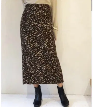 TODAYFUL 자카드 레오파드 스커트
