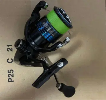 스피닝 릴 21넥서브 150m 블랙 x 블루