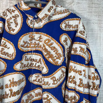 로프 무늬 긴팔 셔츠