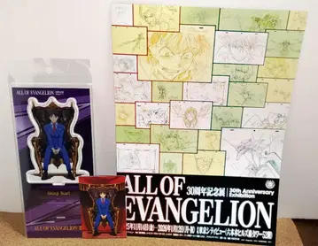 에바 30주년 기념전 [ 금박 아크릴 스탠드 신지 ] +신지 덤 카드