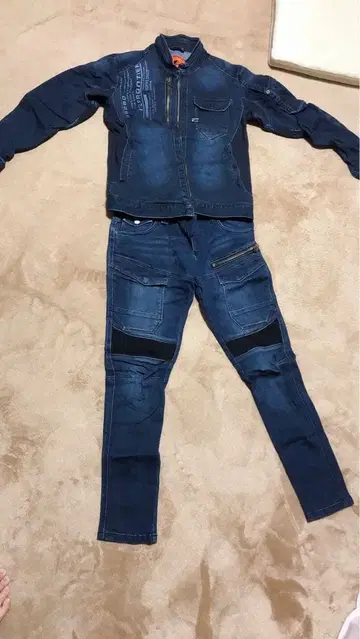 Z FRONTIER 데님 자켓과 팬츠 세트 5282