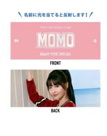 TWICE 사진 슬로건 모모 태피스트리