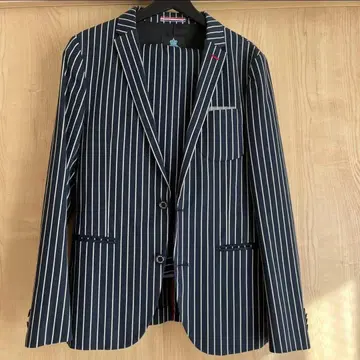 GUILD PRIME 셋업 수트 네이비 스트라이프