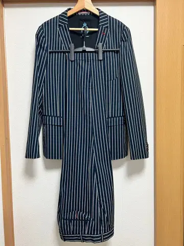 GUILD PRIME 셋업 수트 네이비 스트라이프