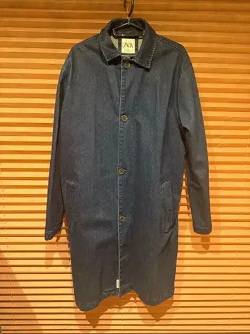 ZARA 다크 데님 롱 자켓 M