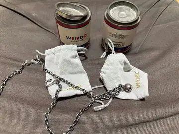 WEIRDO 체인 목걸이 오리지널 파우치 포함