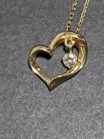 K10 여성용 하트형 목걸이