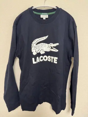 LACOSTE 네이비 긴팔 티셔츠 US L
