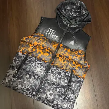 르꼬끄 남성용 후드 부착 다운 베스트