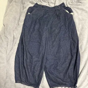 Kaya 카야 이바라 데님 데님 몸빼 팬츠 와이드