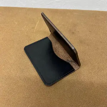 크롬 엑셀 패스 케이스 카드 케이스 블랙 브라운