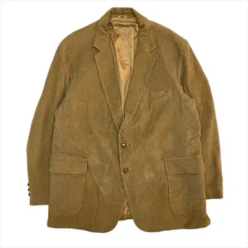 빈티지 코듀로이 테일러드 자켓 베이지 구제 의류 남성용 F