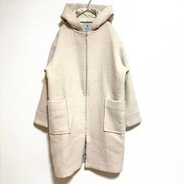 나노 유니버스 후드 노카라 2웨이 코트 지퍼