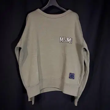 [ 기무라 타쿠야 애용 ] M&M 백 로고 맨투맨 트레이닝복 M