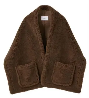 HAUNT 숏 보아 스톨 다크 브라운 [ 새상품 택 포함 ]