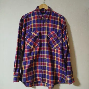 데일리 웨어 헤비 플란넬 셔츠 M 사이즈 타탄 체크