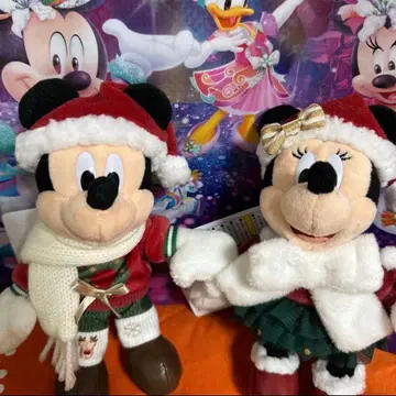 미키 미니 인형 배지 디즈니 크리스마스 2025 바