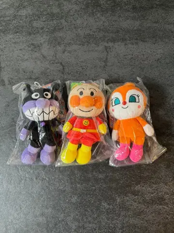 호빵맨 봉제 인형 세트 택 포함 새상품