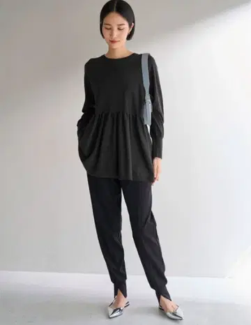 [앙피로] 새상품 [세탁 가능] 마이뷰티니트 페플럼