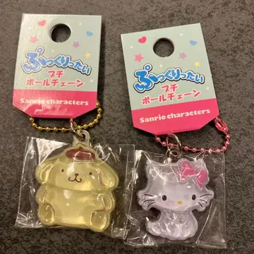 산리오  푸치 체인 챠미 키티 폼폼푸딩