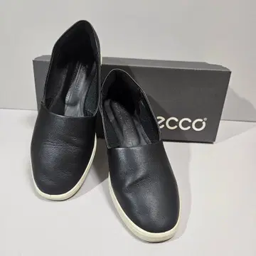 ecco 에코 가죽 슬립온 블랙 경량 35(22.5cm)