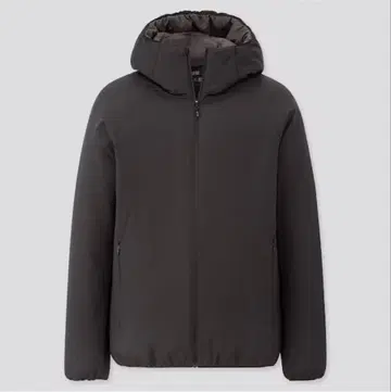 새상품급 유니클로 라이트 패딩 후드티 블랙 XL