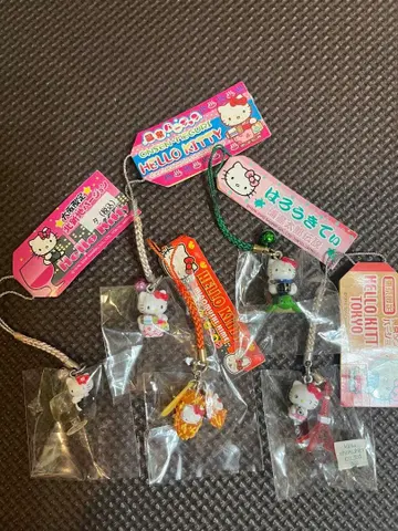 헬로키티 스트랩 5개 세트