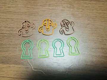 하니와형 클립 6개 세트