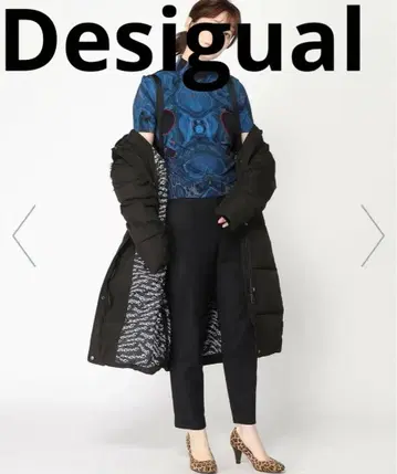 데시구알 벨트 롱 패딩 코트 롱 코트 블랙 다운 코트