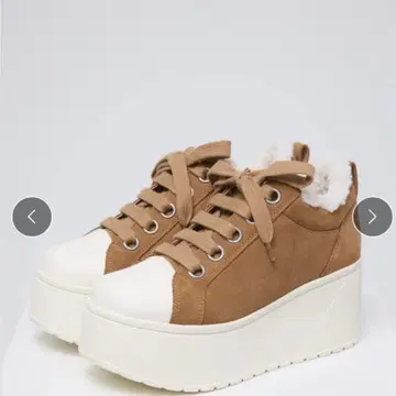 [ 미사용 새상품 ] 스즈키 아미 신상 플랫폼 스웨이드 스니커즈 M