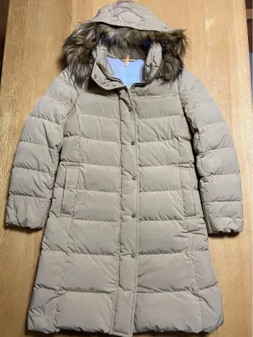 매킨토시 철학 다운 코트 A라인 베이지