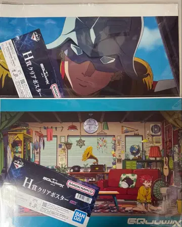 제일복권 기동전사 건담 지크 액스 H상 클리어 포스터 2매 세트