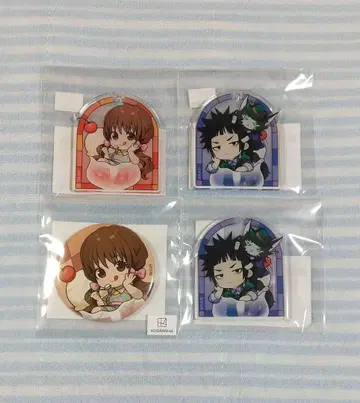 출금의 두더지 마루쿠지 아크릴 키링 캔뱃지 네코츠키 코시로 이누카이 시오