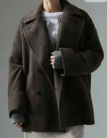 SALON adam et rope 샴브레이 샤기 P 코트